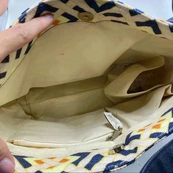 Spartina 449 Lux linen square tote bag, casual elegance - Picture 9 of 10